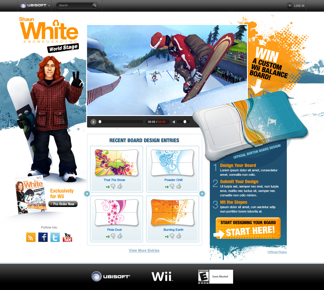 Shaun White Microsite